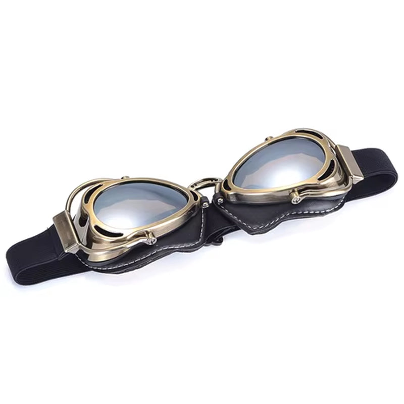 Motorcycle Vintage Old School Retro Goggles Helmet Glasses Sunglasses for Sport Racing off Road Pilot Cycling Eye Ware