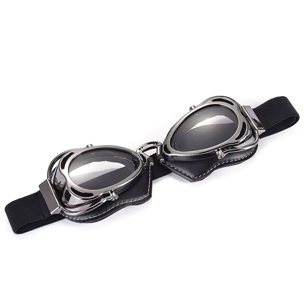 Motorcycle Vintage Old School Retro Goggles Helmet Glasses Sunglasses for Sport Racing off Road Pilot Cycling Eye Ware