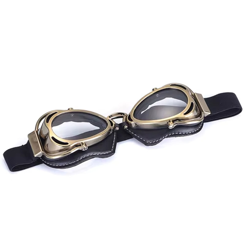 Motorcycle Vintage Old School Retro Goggles Helmet Glasses Sunglasses for Sport Racing off Road Pilot Cycling Eye Ware
