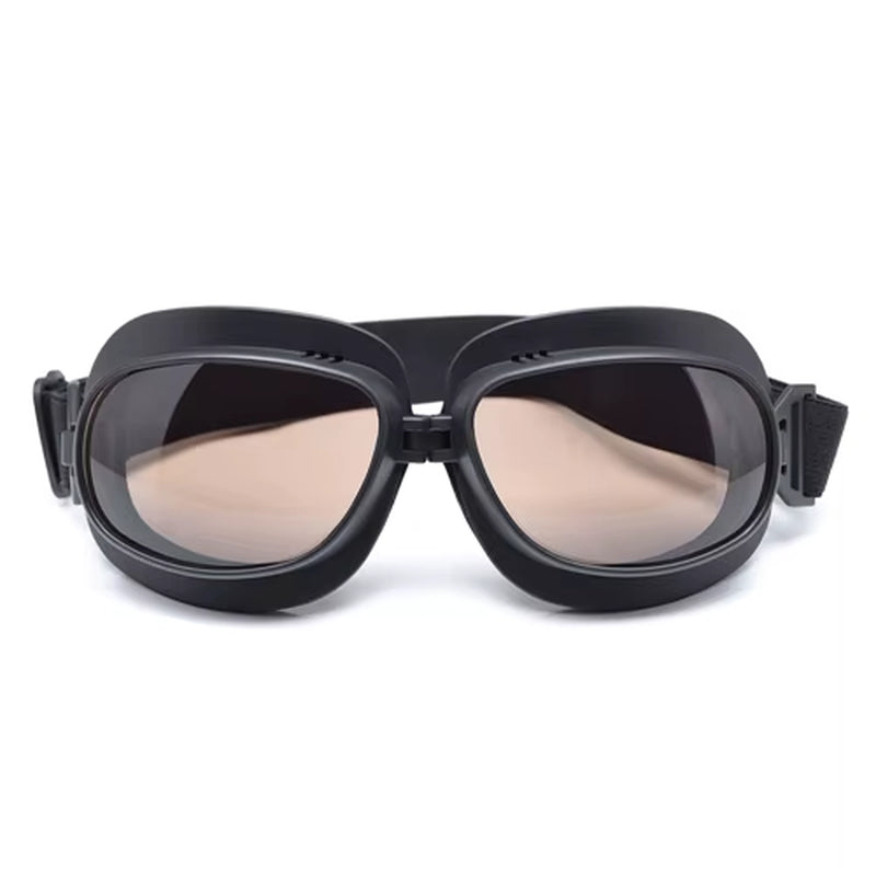 BJMOTO Motorcycle Glasses Goggles Helmet Pilot Scooter Retro Moto Outdoor Dirt Bike Riding Sunglasses Motocross Goggles Off-Road