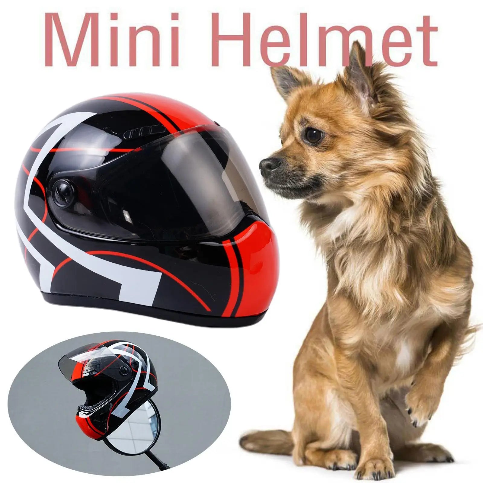 Cat Dog Mini Motorcycle Helmet Small Head Protection Pet Safety Helmet Photo Props Motorcycle Accessories